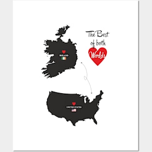 The Best of both Worlds - United States - Ireland Posters and Art